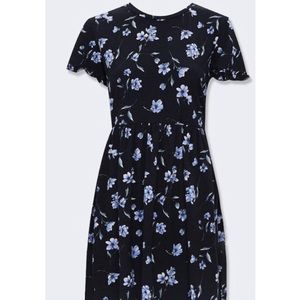 Ruffled Floral Mini Dress